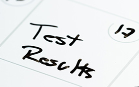 date of test results