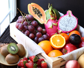 an assortment of fruit